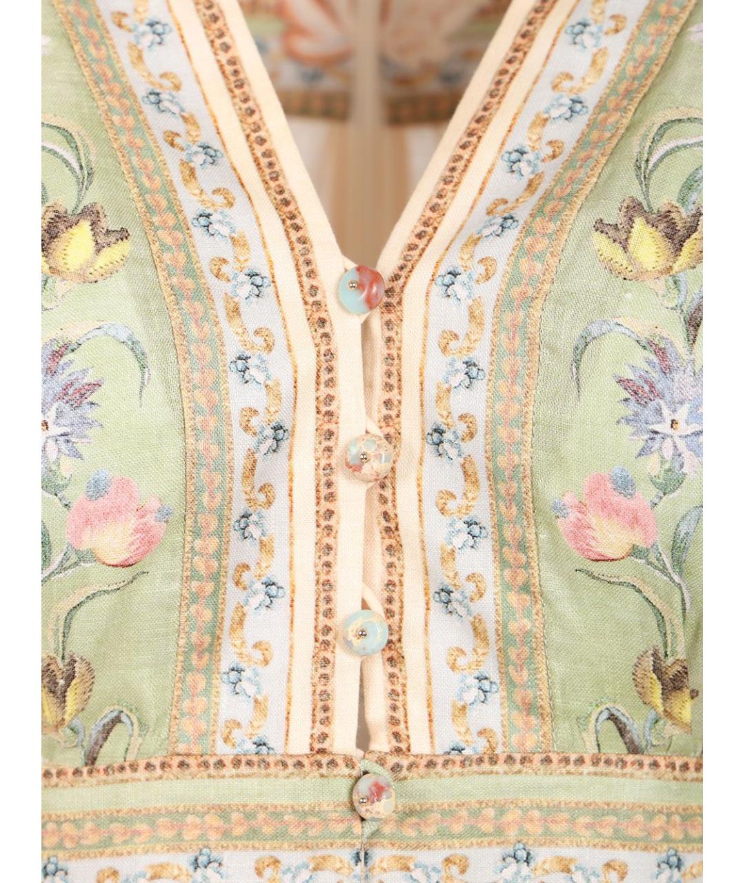 ZIMMERMANN Мульти хлопковое повседневное платье, фото 4