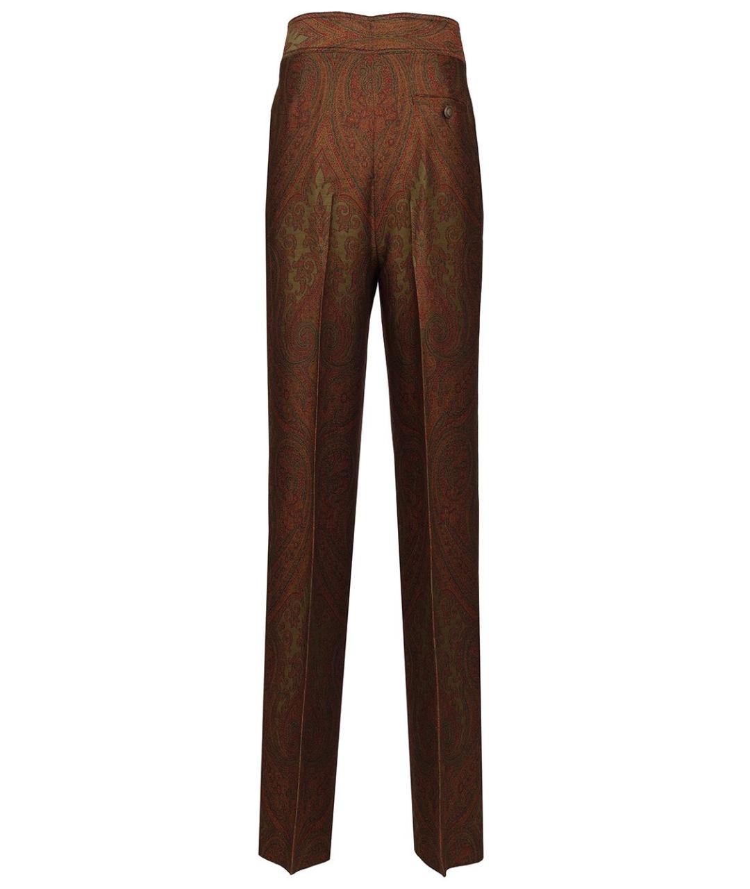 ETRO Мульти шерстяные прямые брюки, фото 2