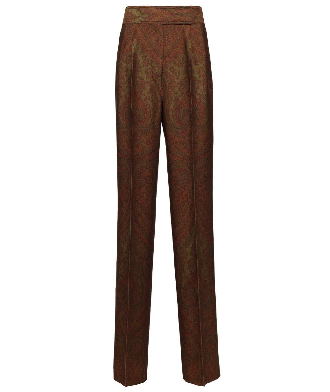 ETRO Мульти шерстяные прямые брюки, фото 1