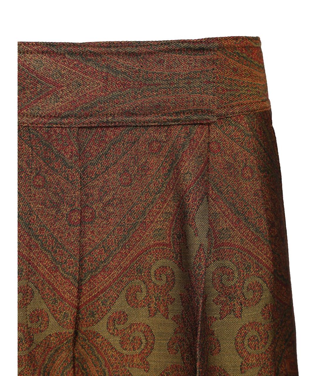 ETRO Мульти шерстяные прямые брюки, фото 4