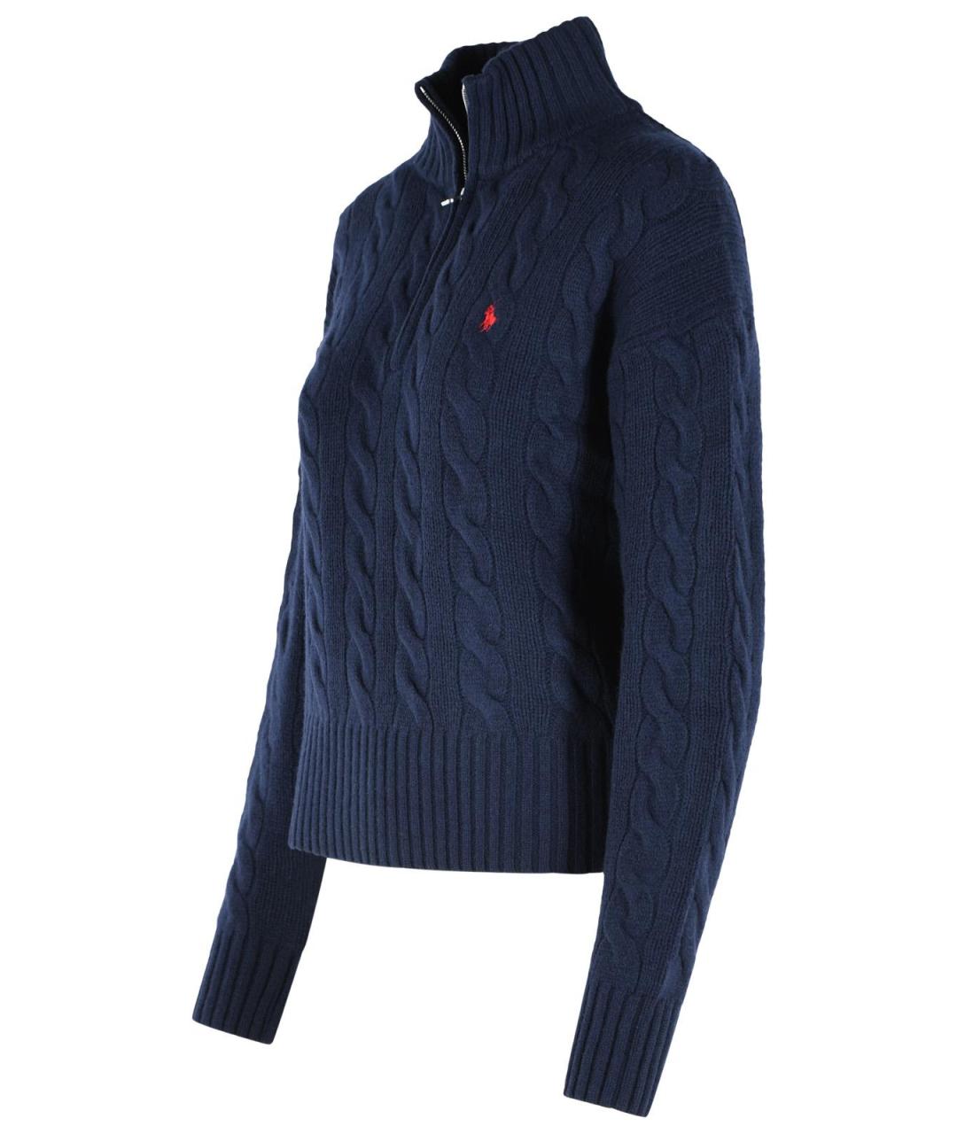 POLO RALPH LAUREN Темно-синий шерстяной джемпер / свитер, фото 2
