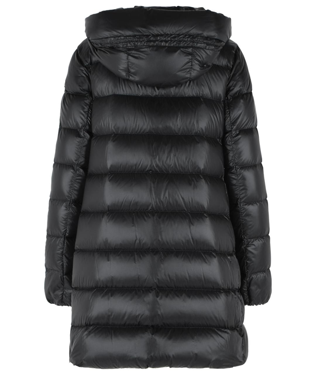 MONCLER Черный полиамидовый пуховик, фото 3