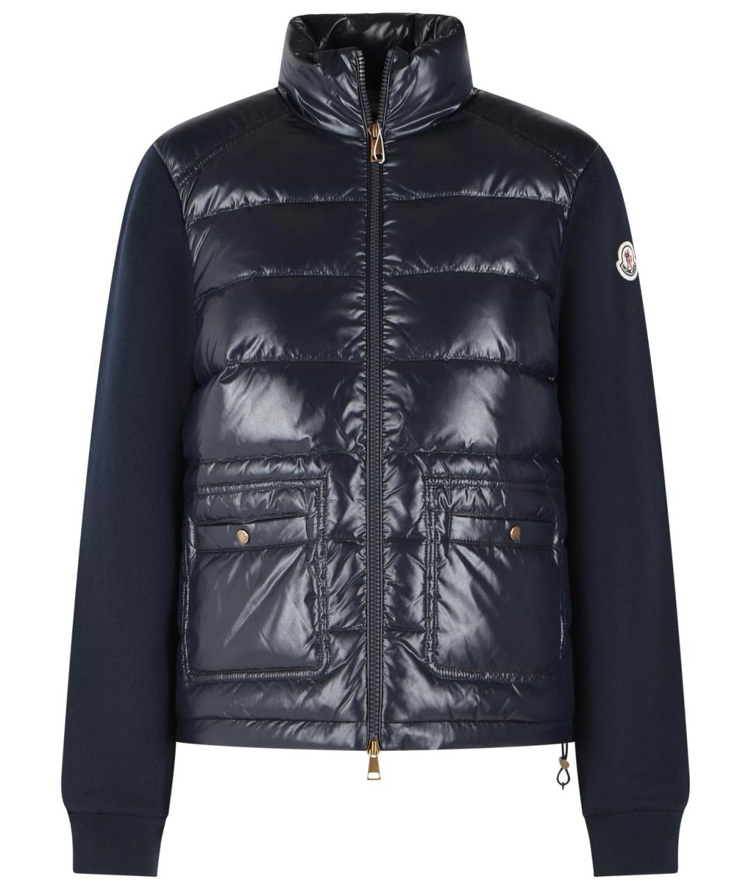 MONCLER Синий хлопковый кардиган, фото 1