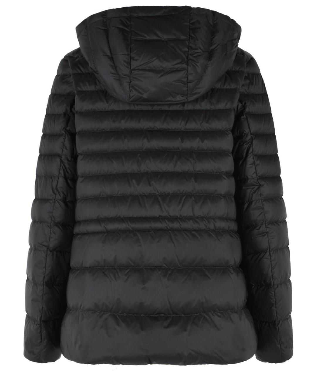 MONCLER Черный полиамидовый пуховик, фото 3