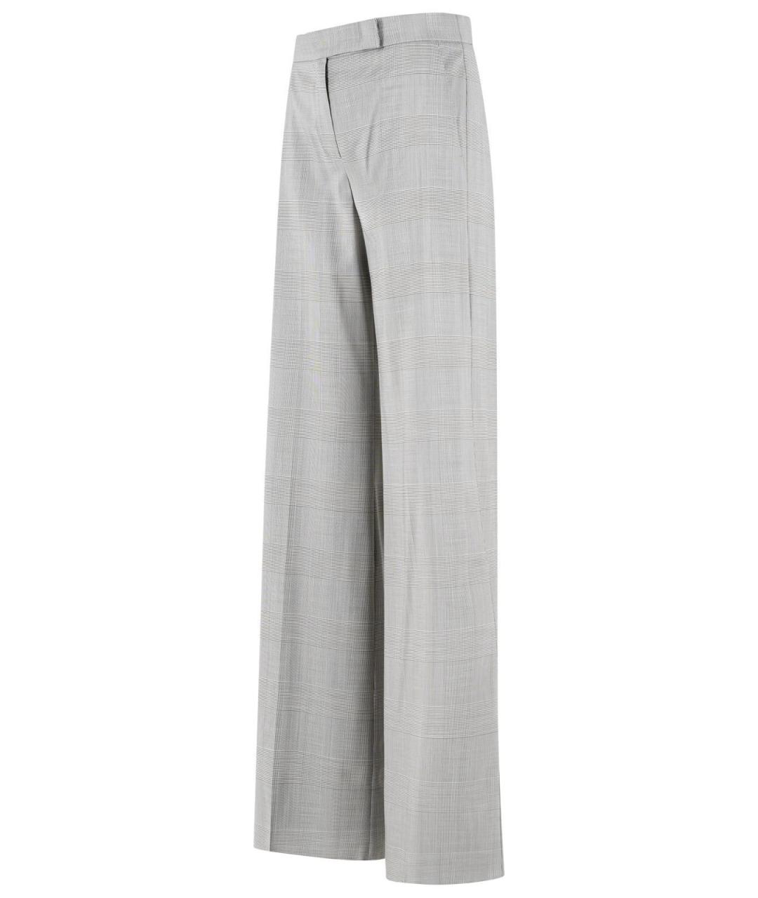MAX MARA Мульти шерстяные прямые брюки, фото 2