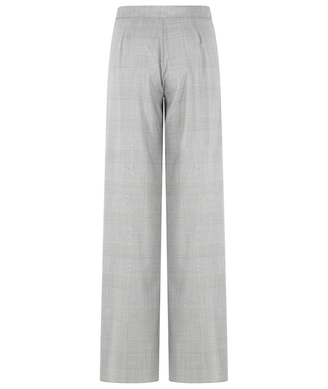 MAX MARA Мульти шерстяные прямые брюки, фото 3