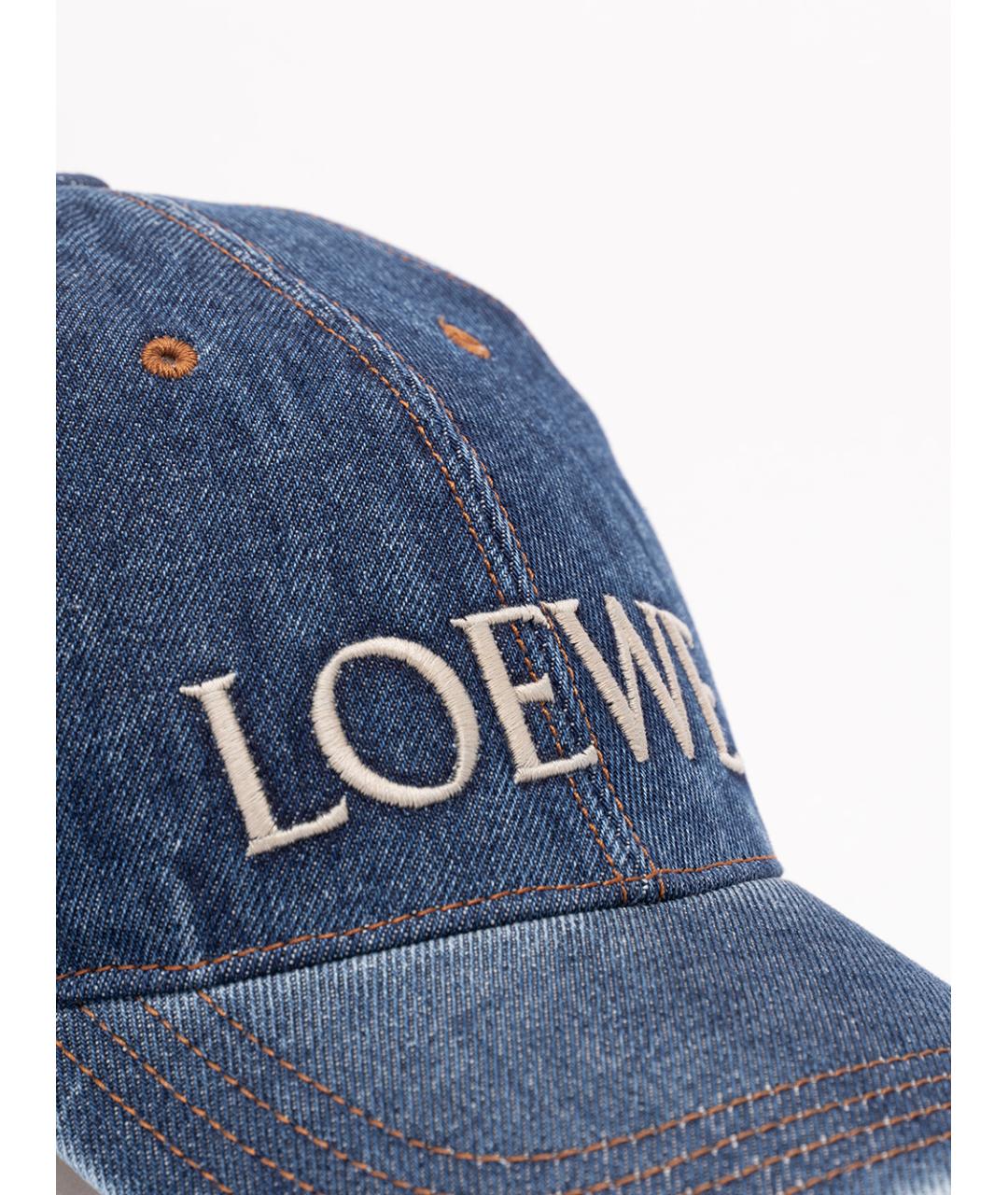 LOEWE Синяя хлопковая кепка, фото 4
