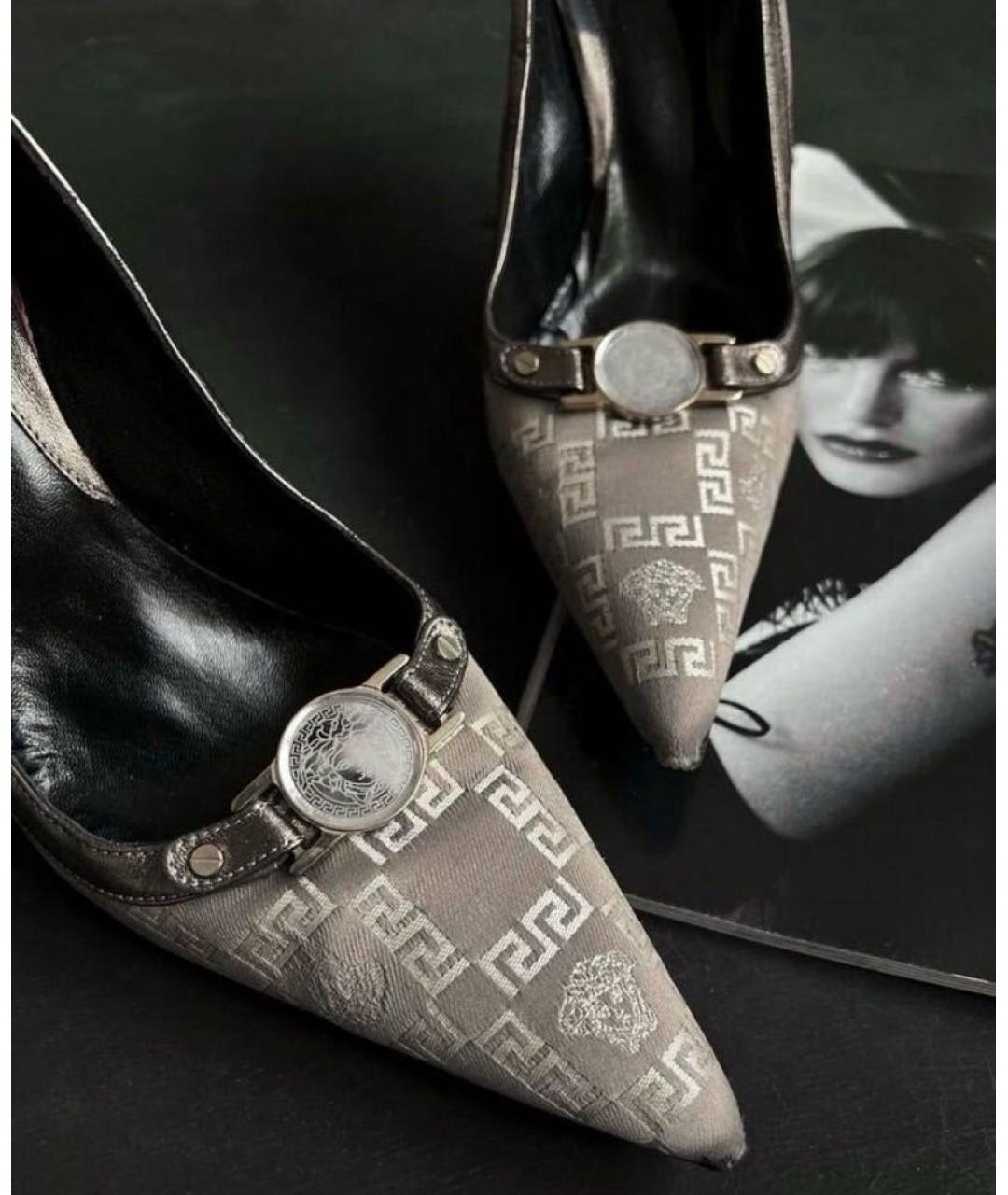 VERSACE Текстильные туфли, фото 2