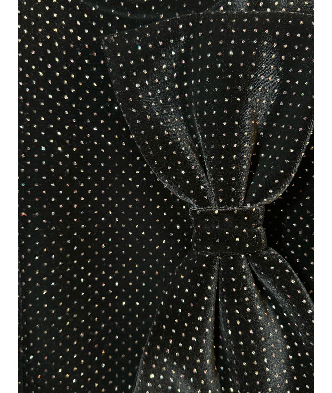 BALMAIN Черное полиэстеровое коктейльное платье, фото 4