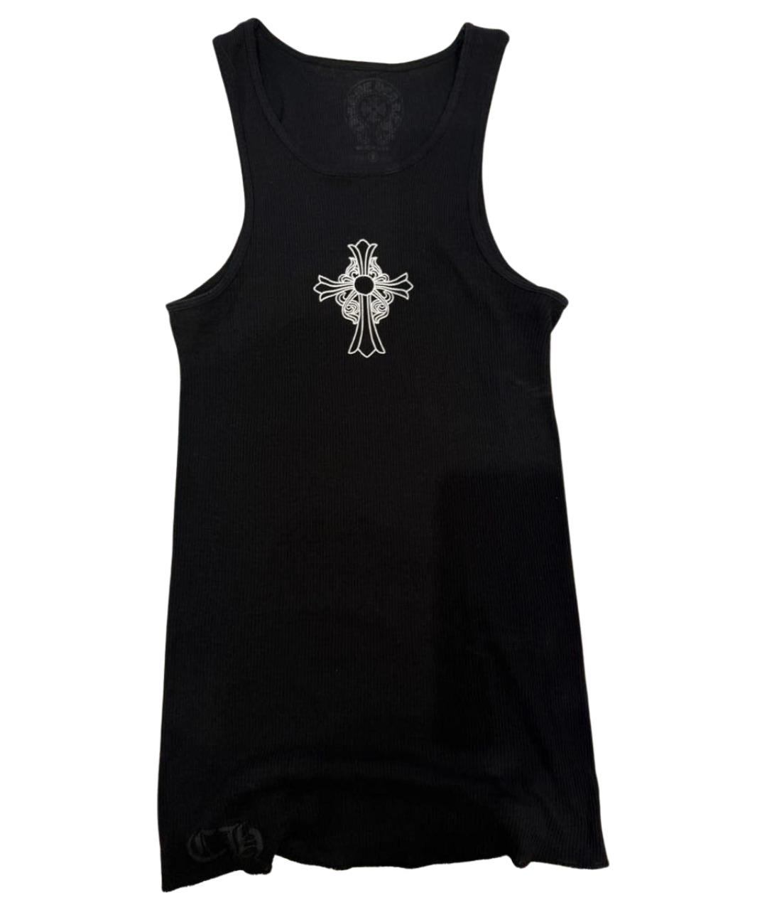 CHROME HEARTS Черная хлопковая майка, фото 1