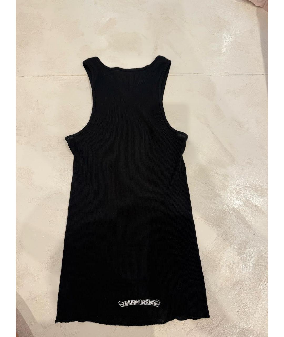 CHROME HEARTS Черная хлопковая майка, фото 2
