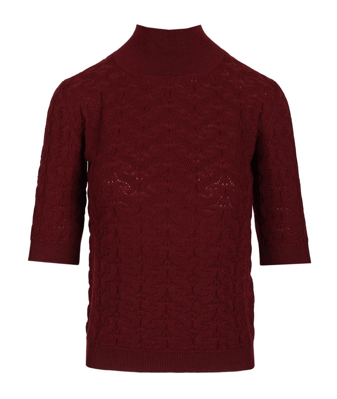 ETRO Бордовый шерстяной джемпер / свитер, фото 1