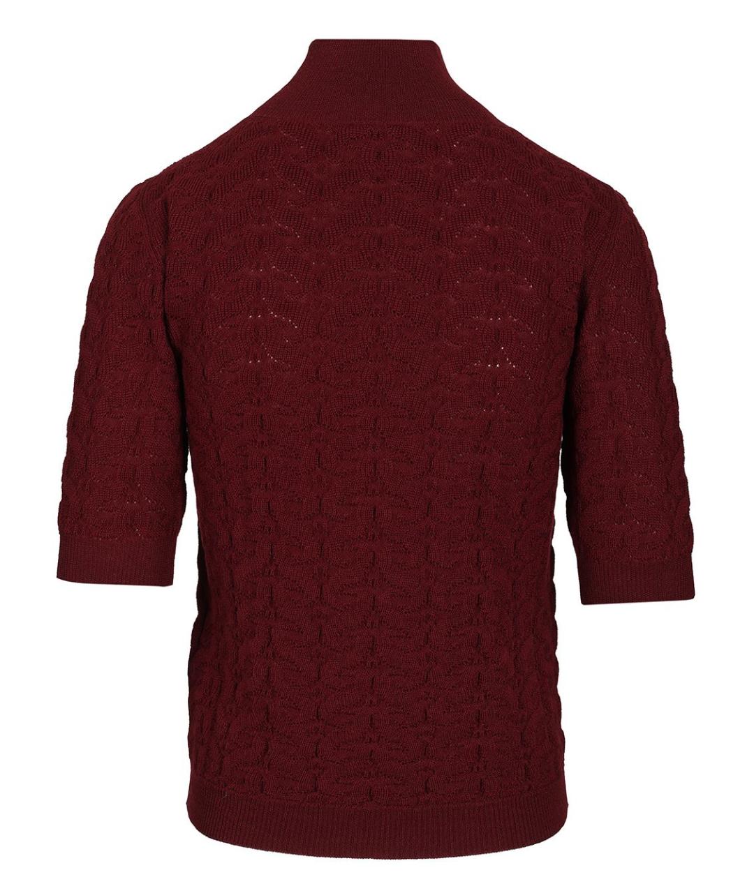 ETRO Бордовый шерстяной джемпер / свитер, фото 2