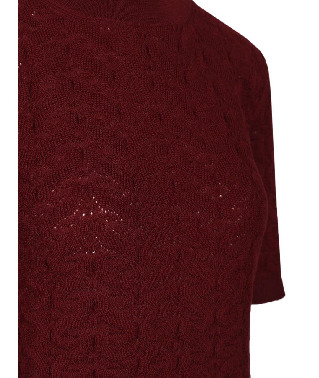 ETRO Бордовый шерстяной джемпер / свитер, фото 4