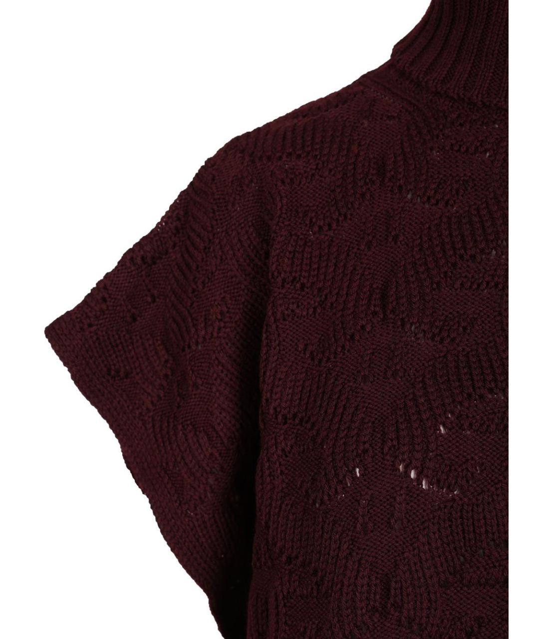 ETRO Бордовый шерстяной джемпер / свитер, фото 4