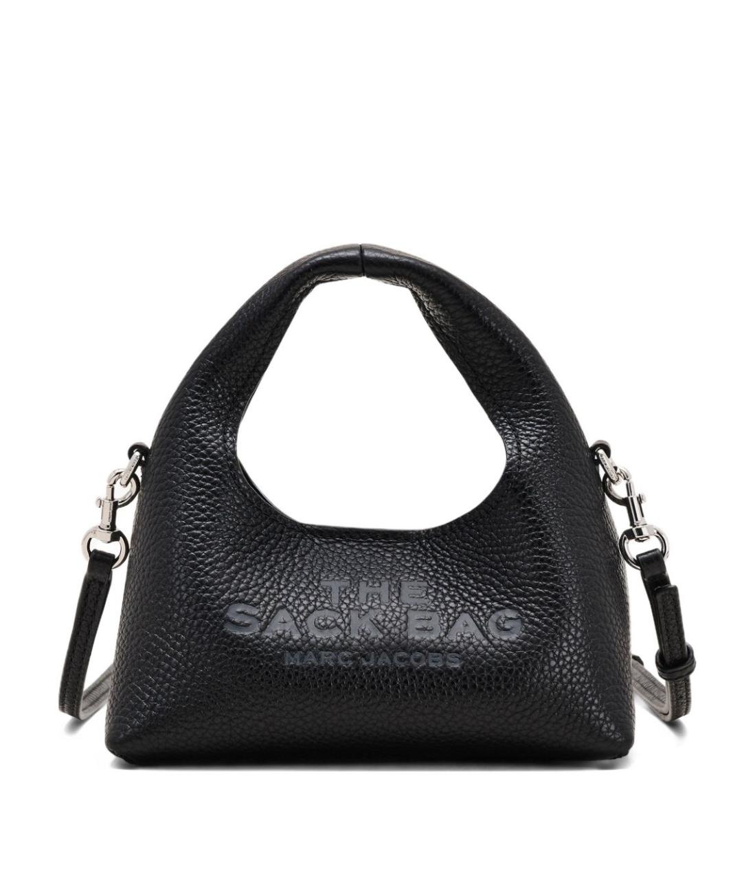 MARC JACOBS Черная кожаная сумка с короткими ручками, фото 1