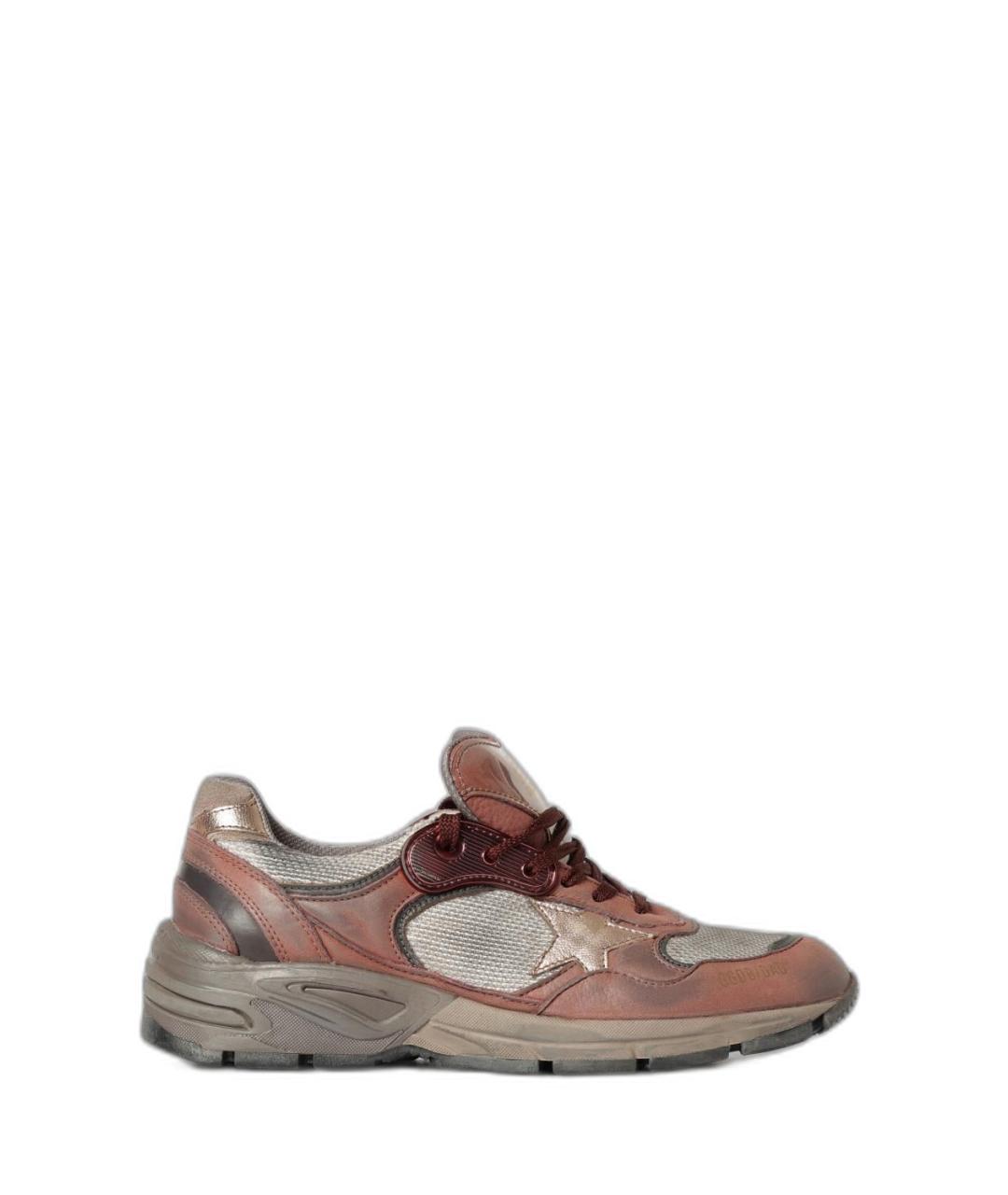 GOLDEN GOOSE Серые кожаные кроссовки, фото 1
