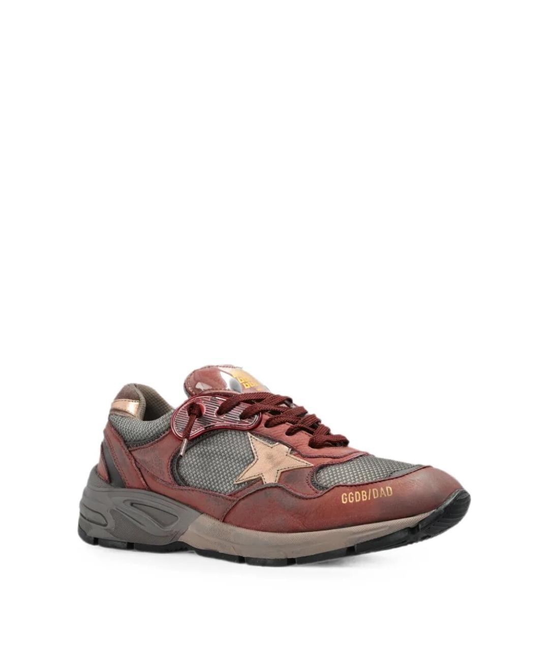 GOLDEN GOOSE Серые кожаные кроссовки, фото 4