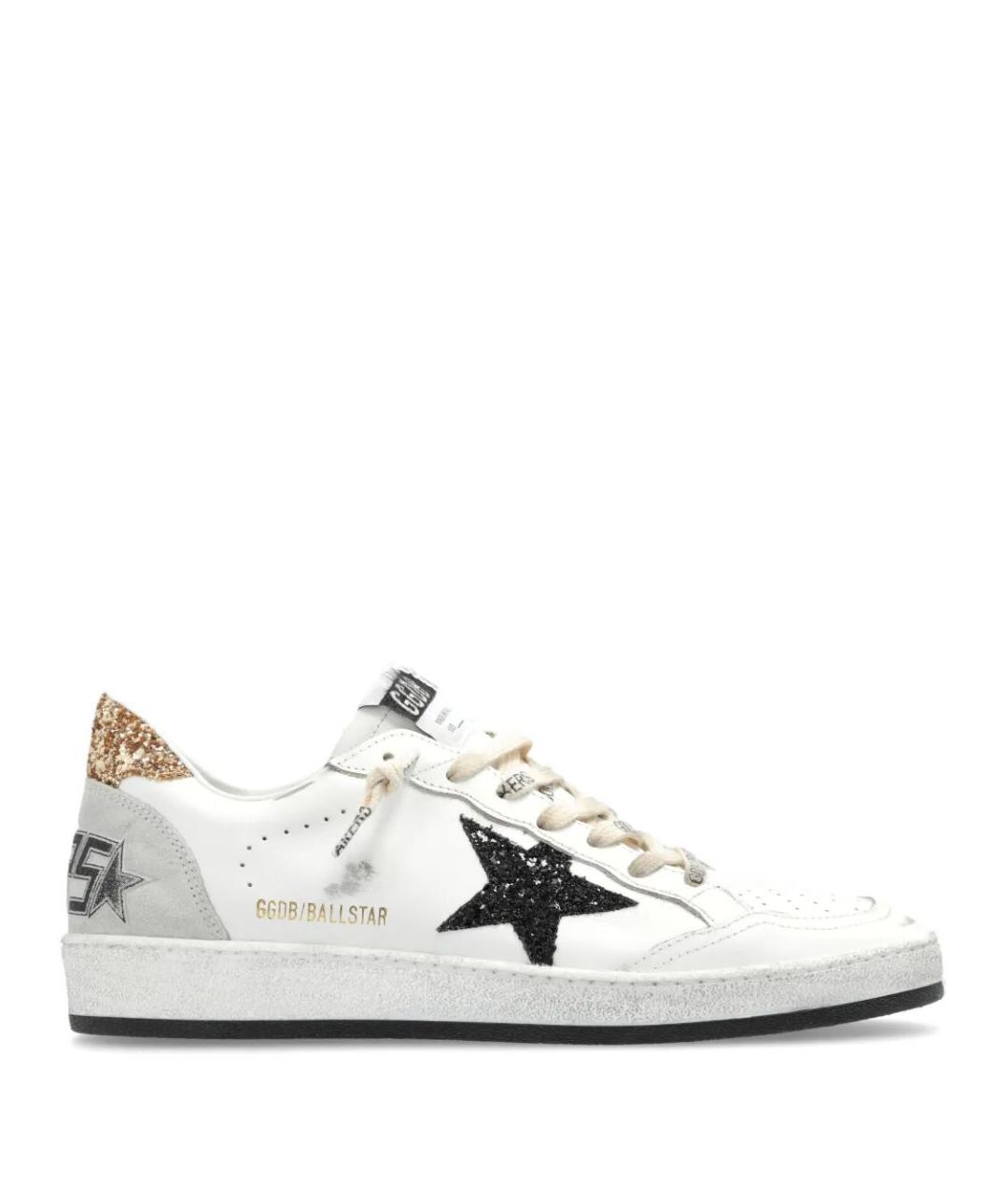 GOLDEN GOOSE Белые кожаные кроссовки, фото 1