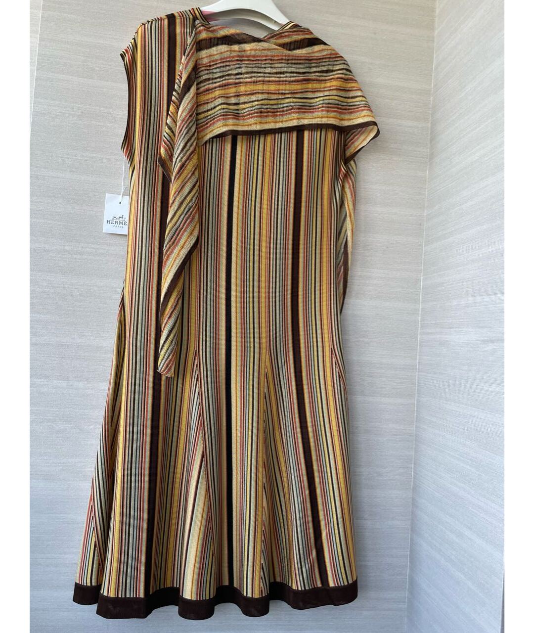 HERMES PRE-OWNED Мульти вискозное повседневное платье, фото 2