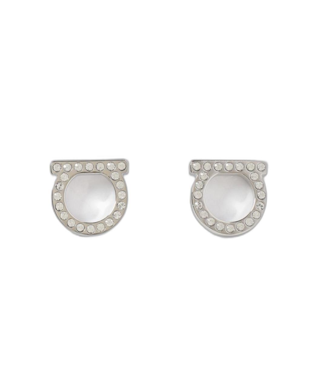 FERRAGAMO Серебряные латунные серьги, фото 1
