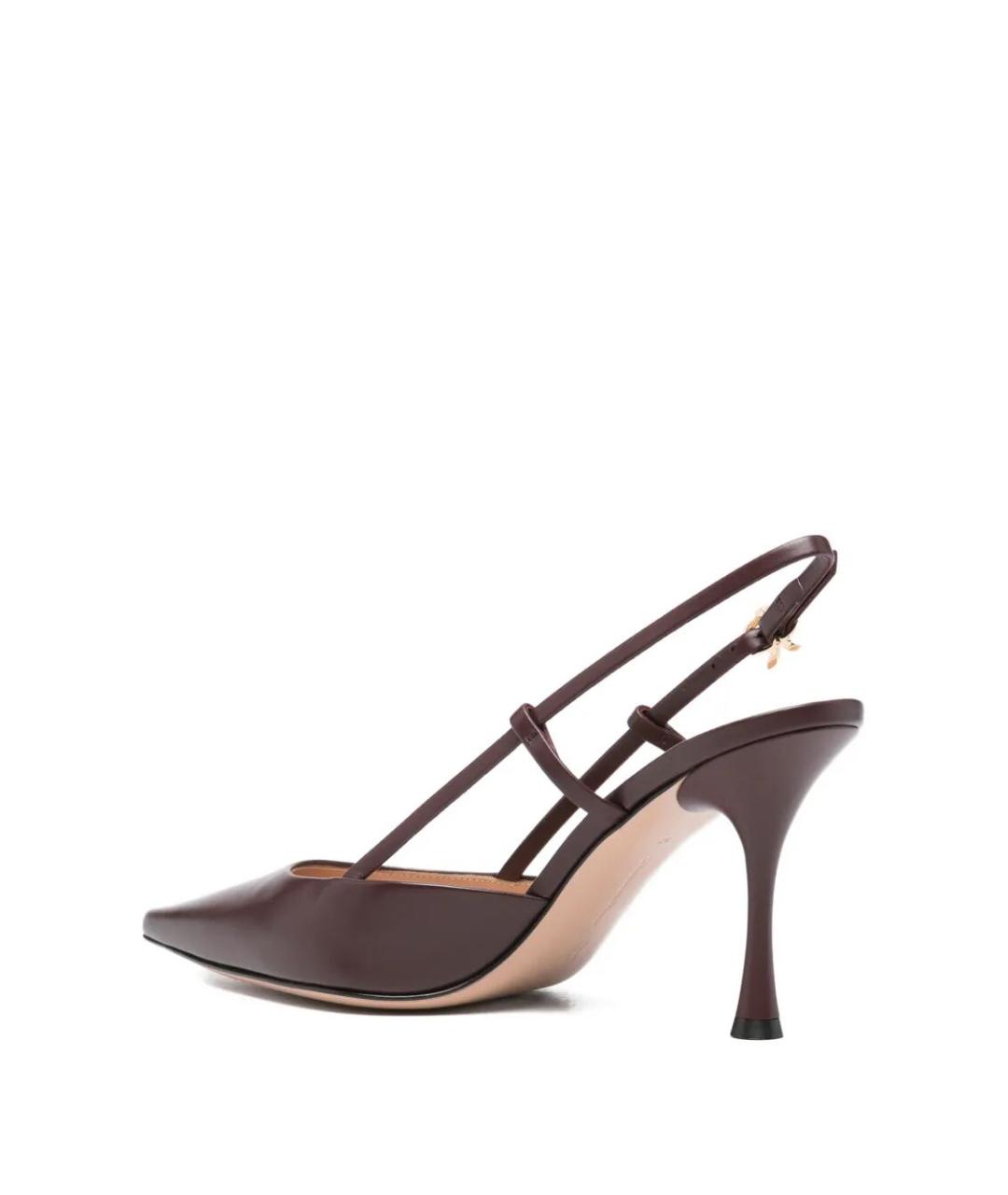 GIANVITO ROSSI Коричневые кожаные туфли, фото 3