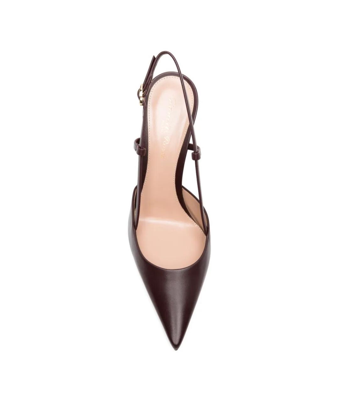 GIANVITO ROSSI Коричневые кожаные туфли, фото 4