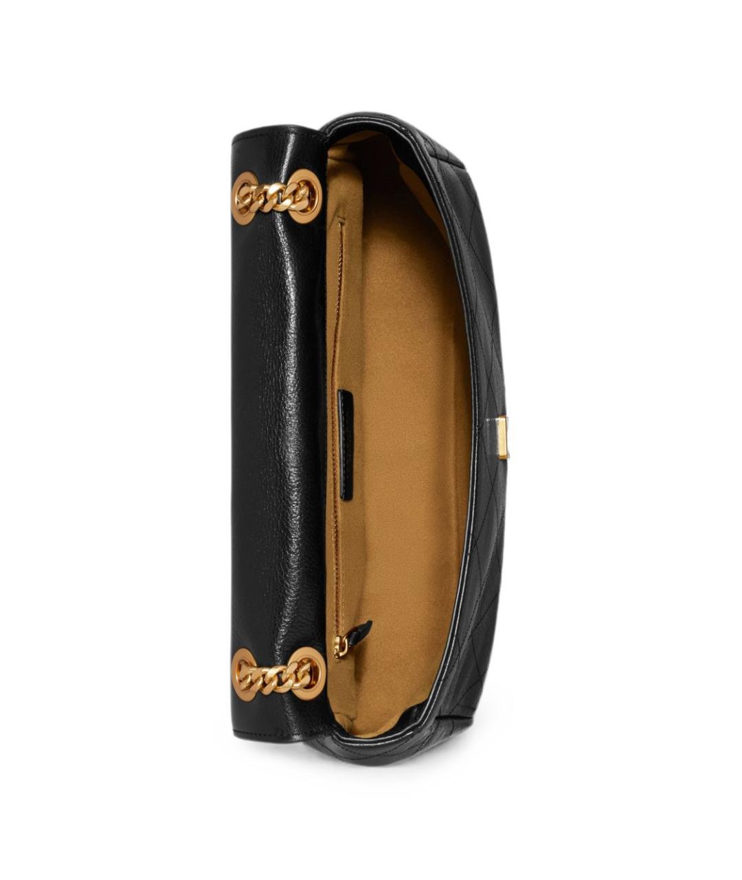 TORY BURCH Черная кожаная сумка через плечо, фото 3