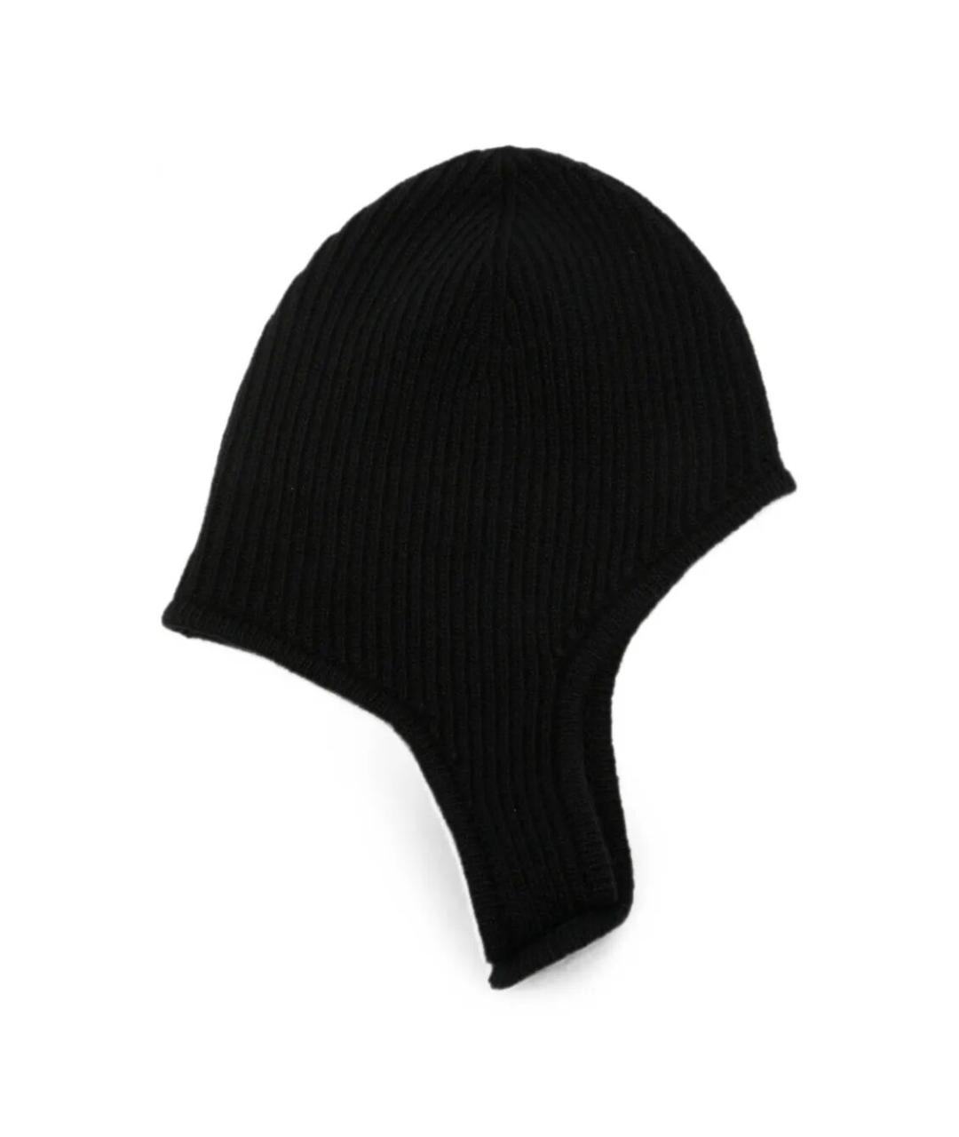 MM6 MAISON MARGIELA Черная шерстяная шапка, фото 2