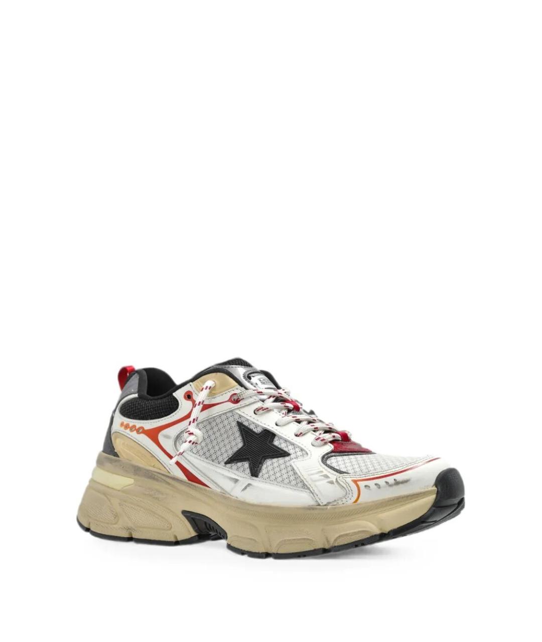 GOLDEN GOOSE Белые синтетические кроссовки, фото 2