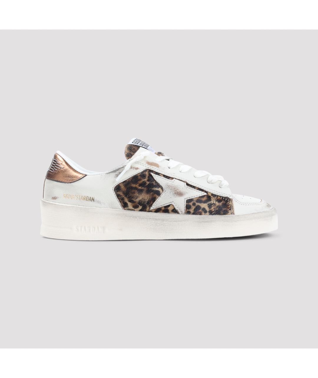 GOLDEN GOOSE Белые кожаные кроссовки, фото 2