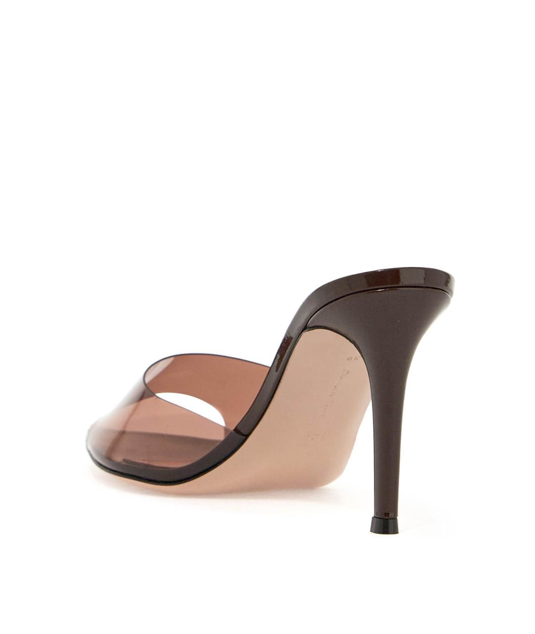 GIANVITO ROSSI Коричневые мюли, фото 4
