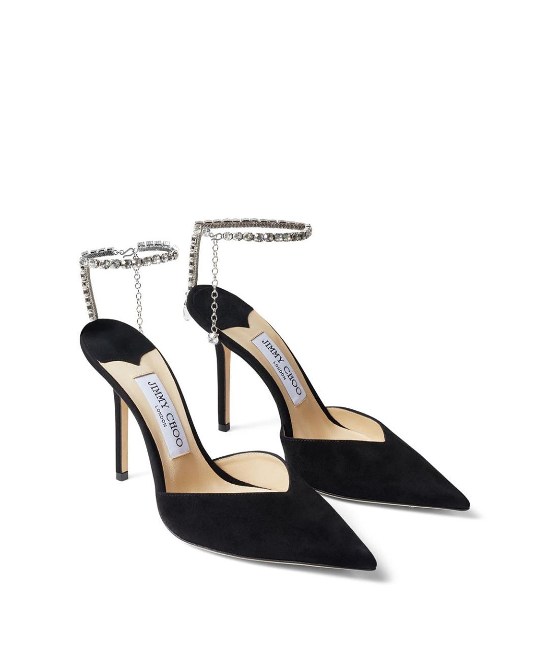 JIMMY CHOO Черные замшевые туфли, фото 2