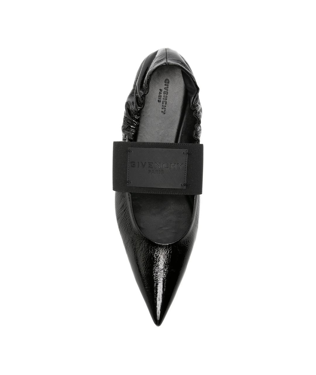 GIVENCHY Черные кожаные балетки, фото 4