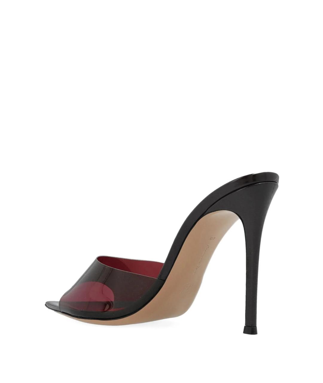 GIANVITO ROSSI Красные кожаные мюли, фото 3