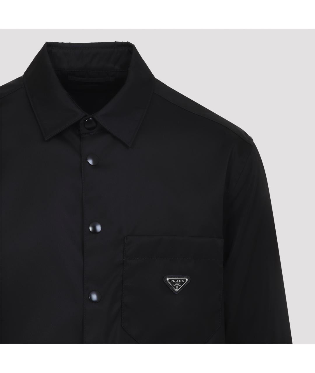 PRADA Черная полиамидовая куртка, фото 4