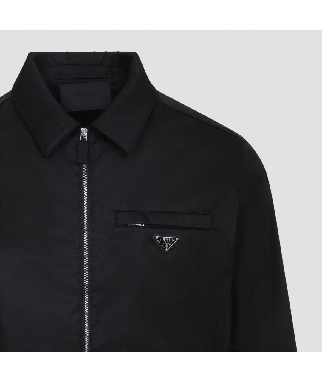 PRADA Черная полиамидовая куртка, фото 4