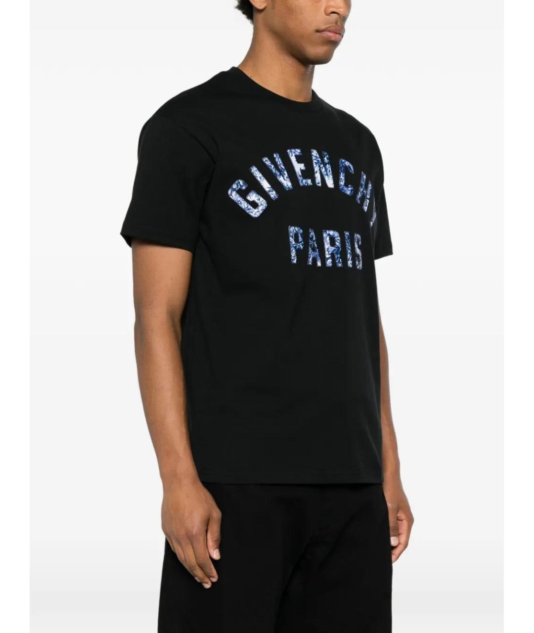 GIVENCHY Черная хлопковая футболка, фото 3