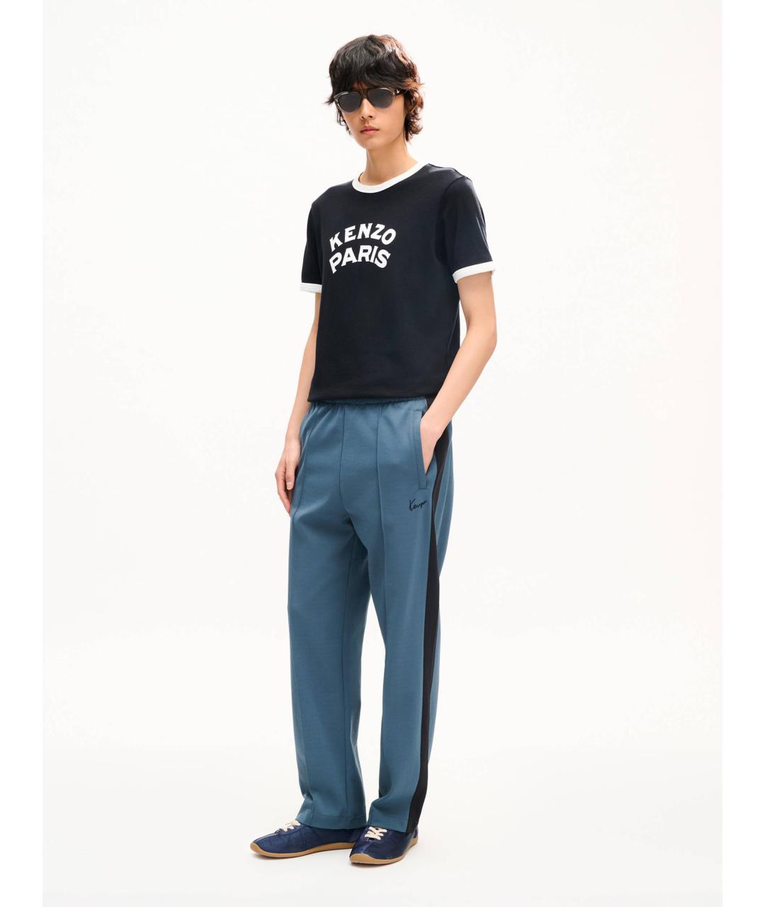 KENZO Черная хлопковая футболка, фото 4