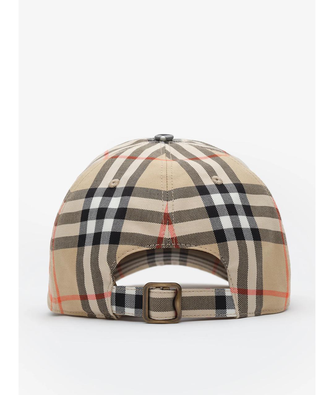 BURBERRY Бежевая хлопковая кепка, фото 3