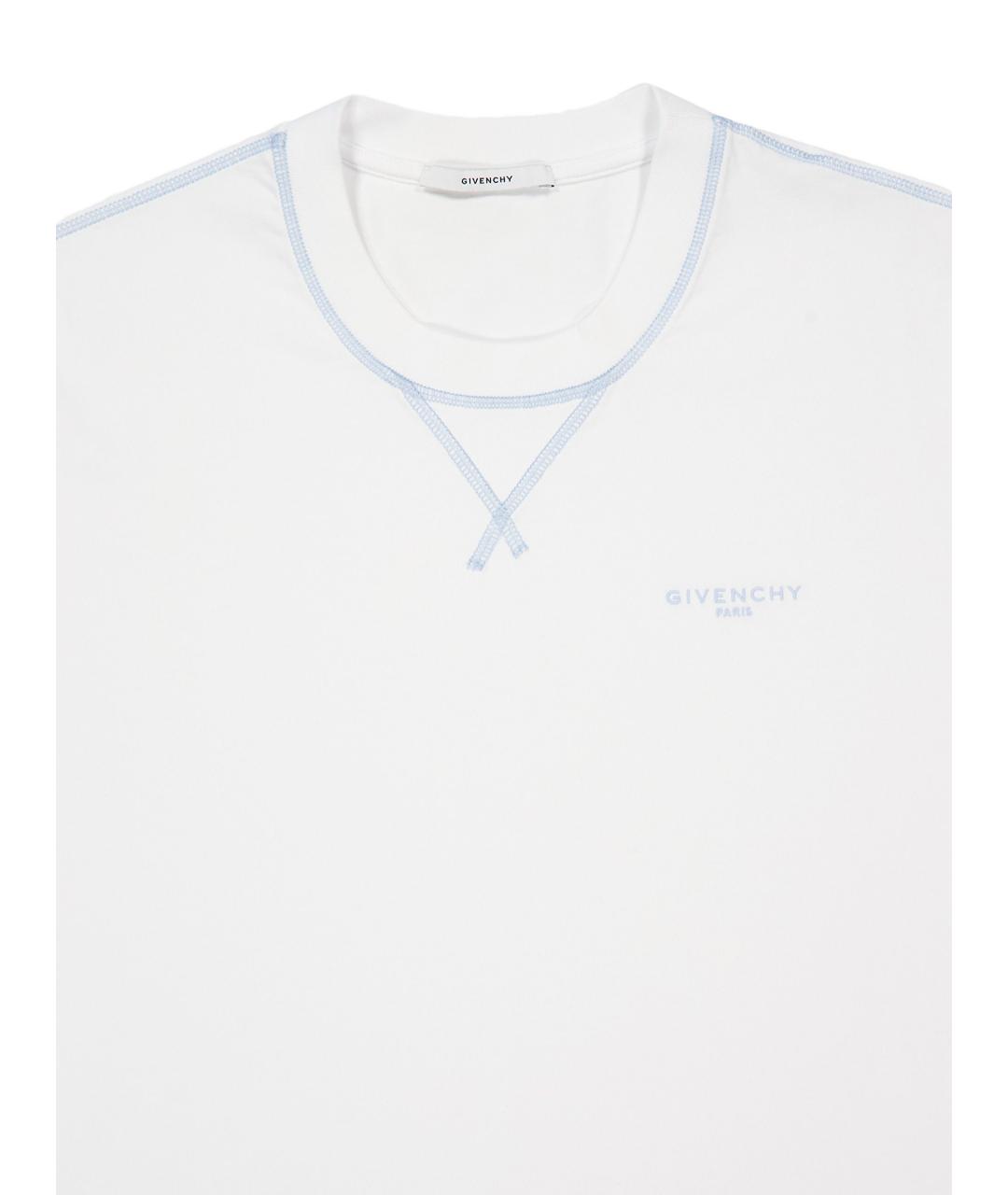 GIVENCHY Белая хлопковая футболка, фото 3
