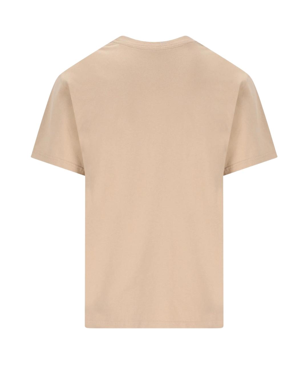 GIVENCHY Бежевая хлопковая футболка, фото 2