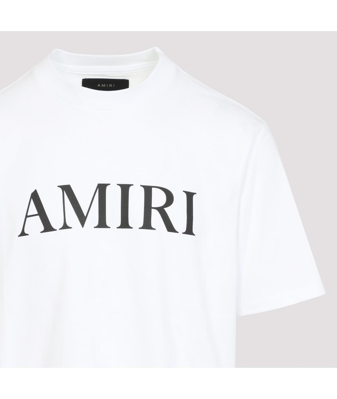 AMIRI Белая хлопковая футболка, фото 4