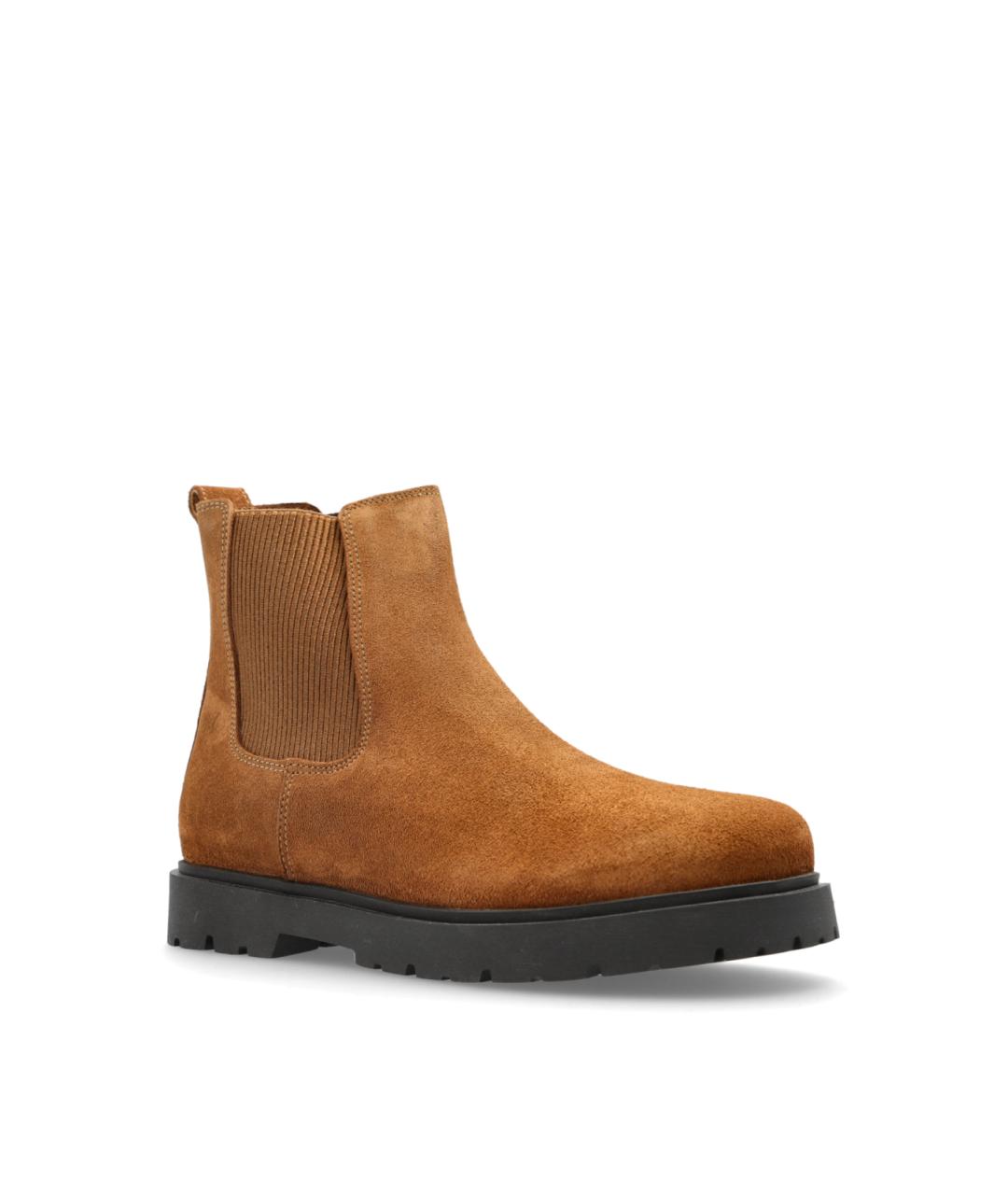 BIRKENSTOCK Коричневые замшевые ботинки, фото 3