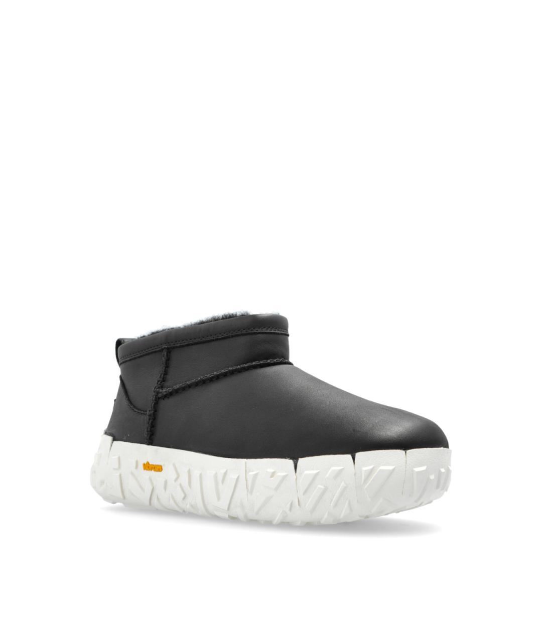 UGG Черные кожаные низкие ботинки, фото 2