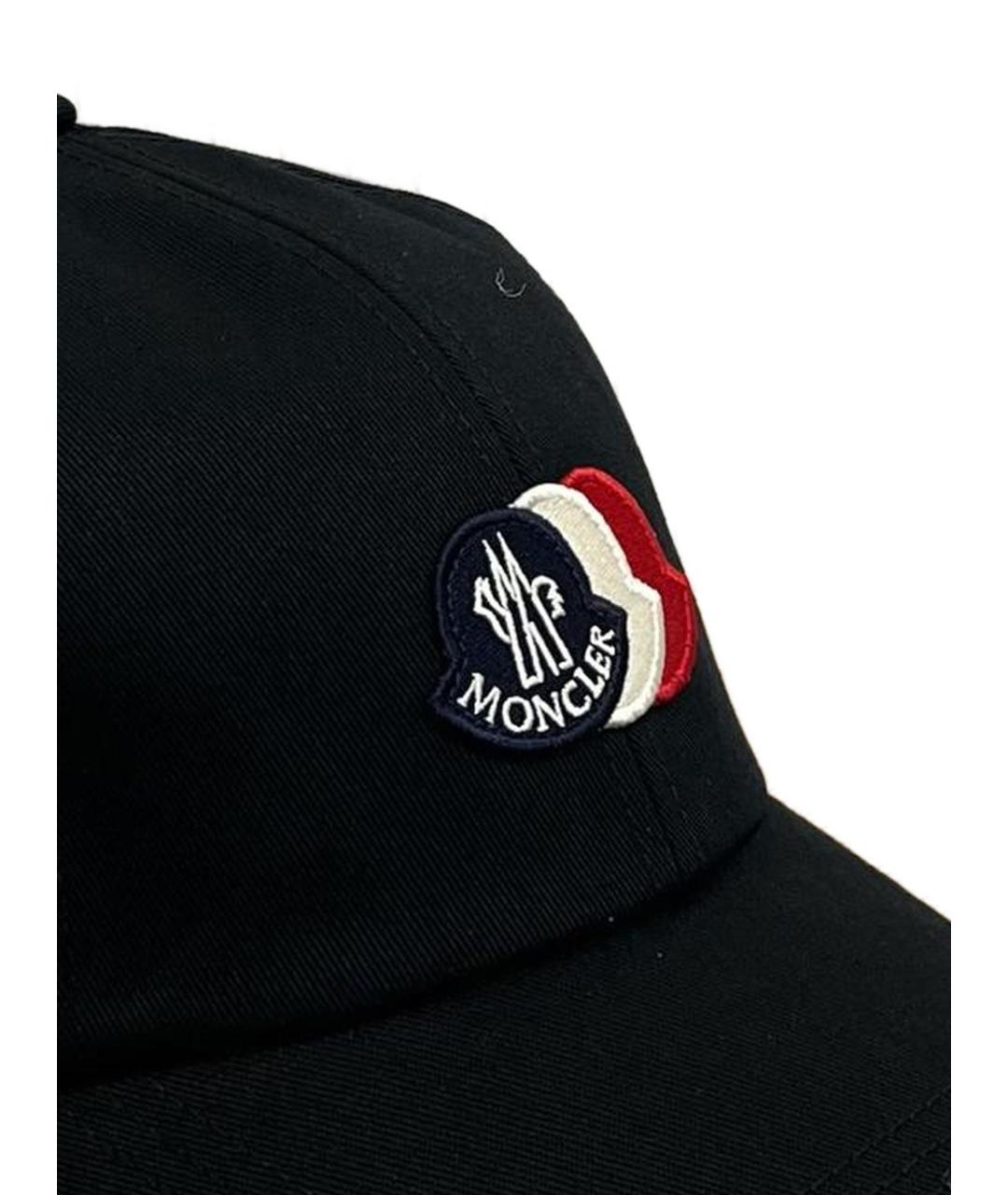 MONCLER Черная хлопковая кепка/бейсболка, фото 4