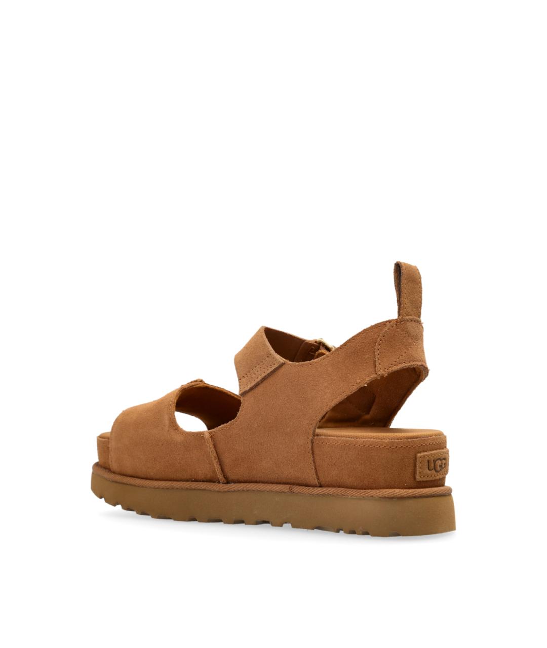 UGG Коричневые замшевые сандалии, фото 3