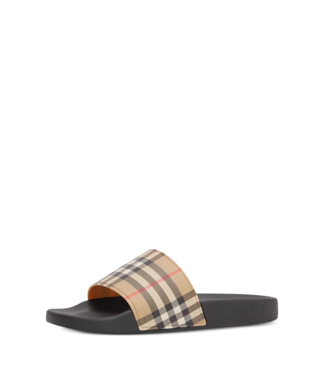 BURBERRY Мульти резиновые шлепанцы, фото 3
