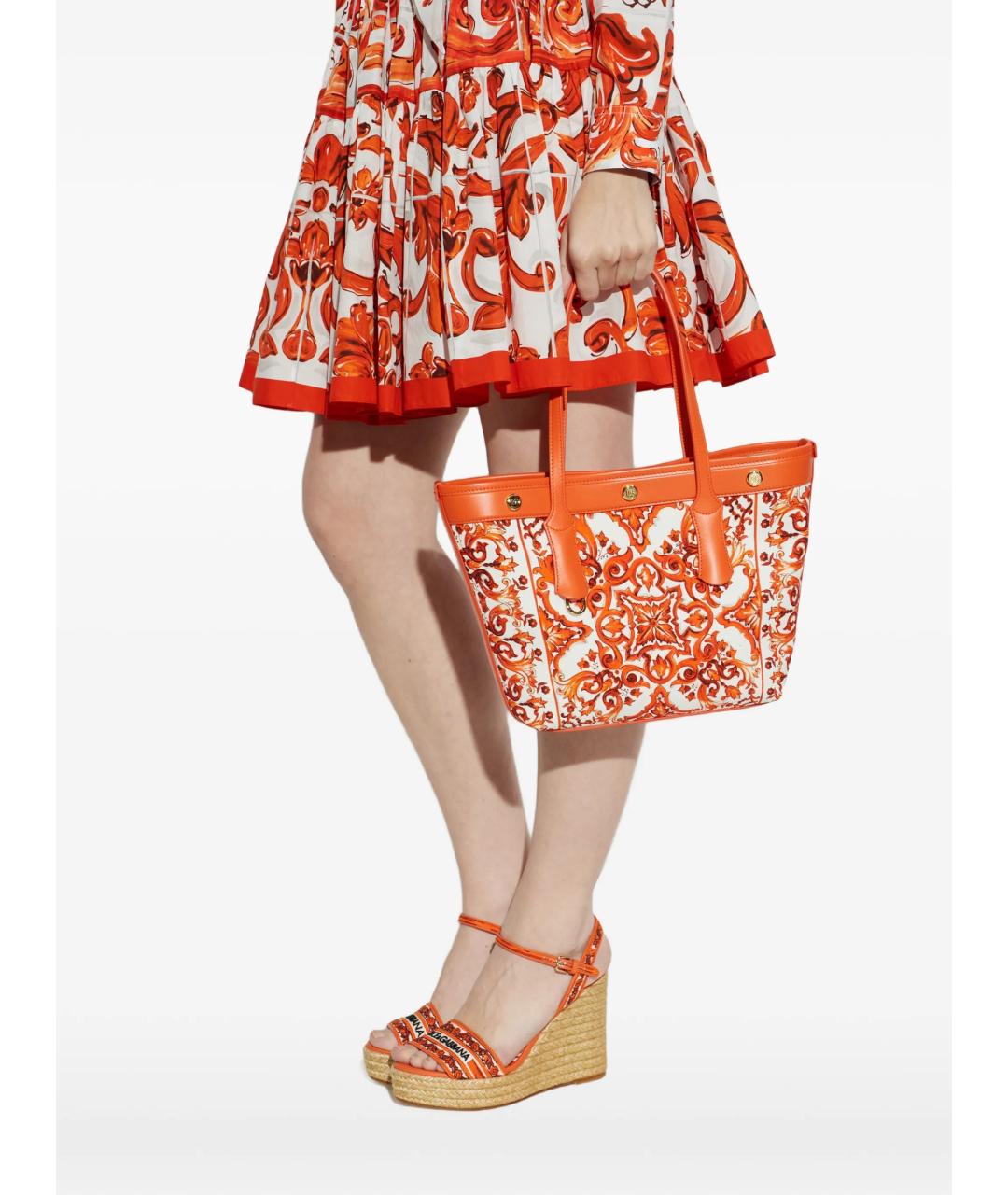 DOLCE&GABBANA Мульти хлопковая сумка тоут, фото 2