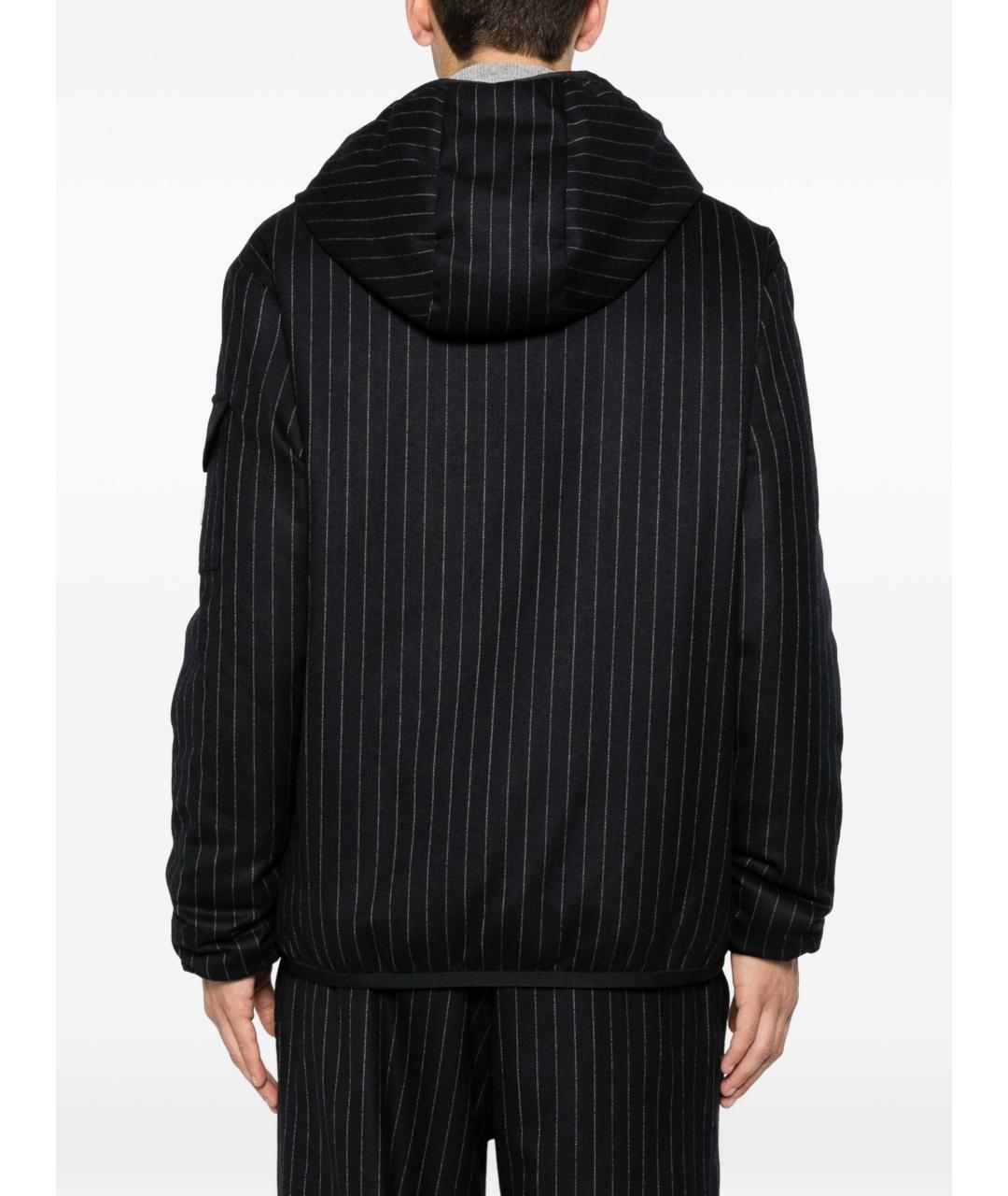 MONCLER Темно-синяя шерстяная куртка, фото 3